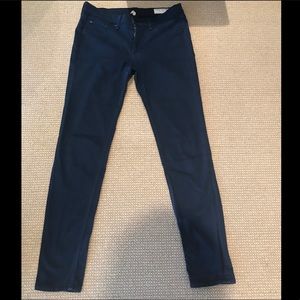 Rag and Bone blue mid rise skinny jeans